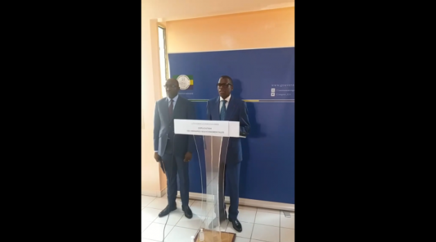 Déclaration des membres du gouvernement gabonais du 20 mars 2020