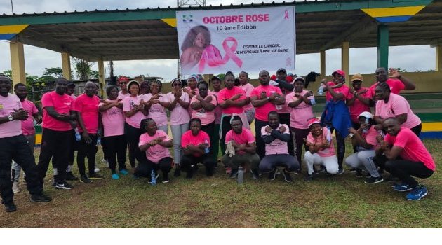 Octobre rose : La mairie de Ndendé organise une séance fitness de sensibilisation contre les cancers féminins