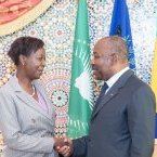 La secrétaire générale de l’OIF chez Ali Bongo