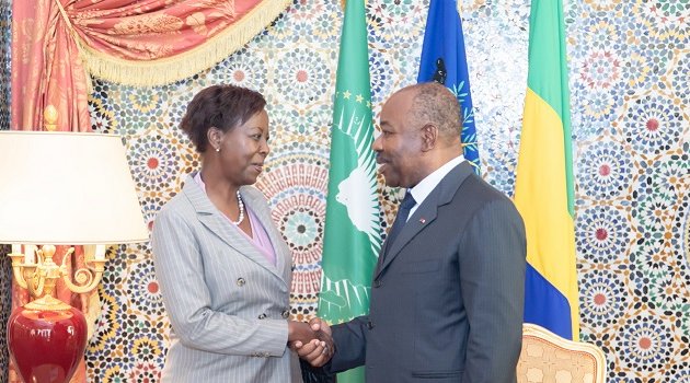 La secrétaire générale de l’OIF chez Ali Bongo