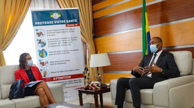 L’ambassadrice de l’UE reçue en audience par le ministre gabonais de la Santé