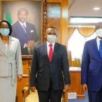 Ossouka Raponda s’entretient avec le haut-commissaire du Sri Lanka