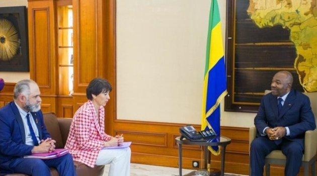La patronne du groupe français Eramet chez Ali Bongo